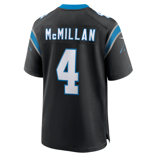Custom Tetairoa McMillan Blue Black White Alternate Limited Football Jersey -All Stitched
