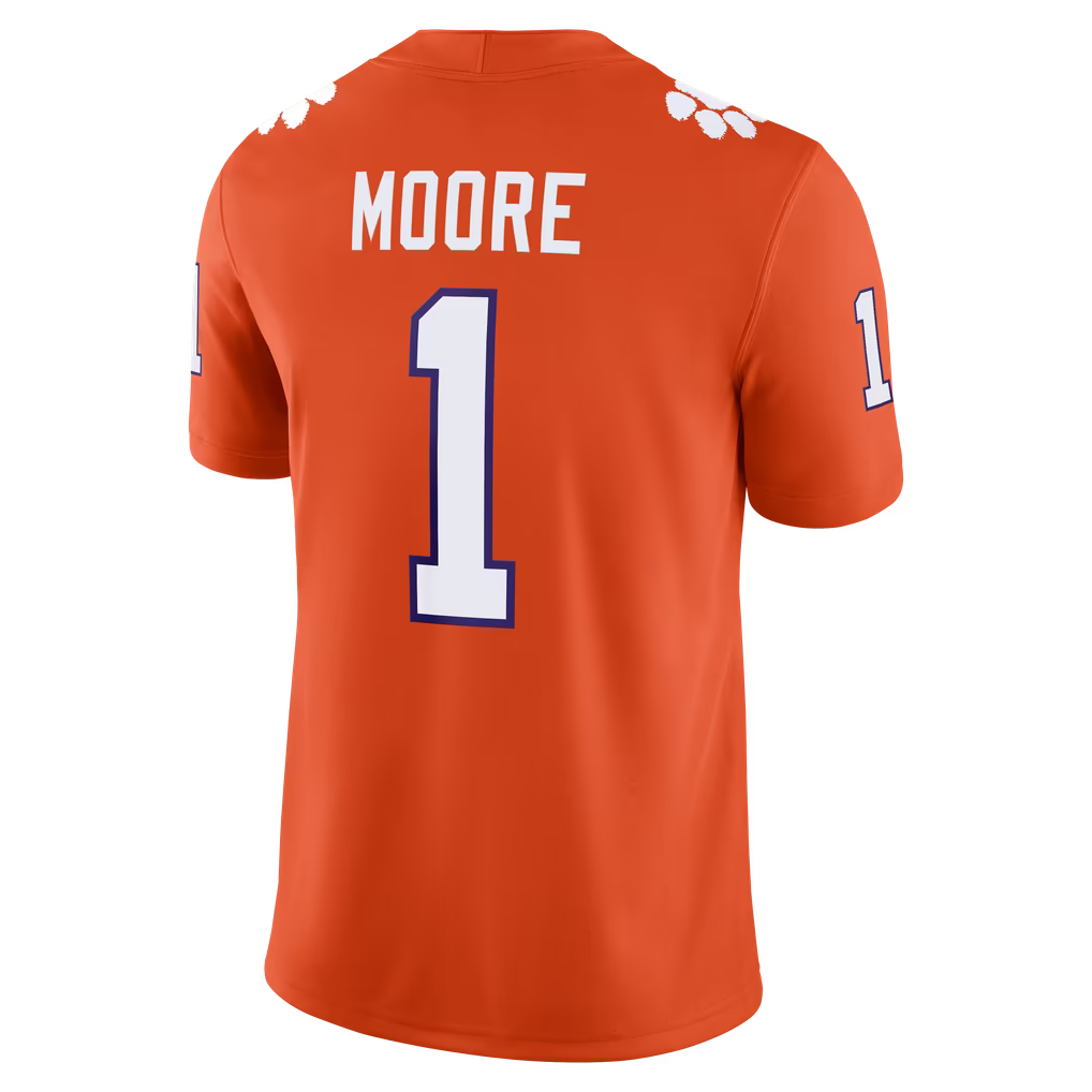 Custom Clemson Tigers Orange Limited Football Jersey -All Stitched
