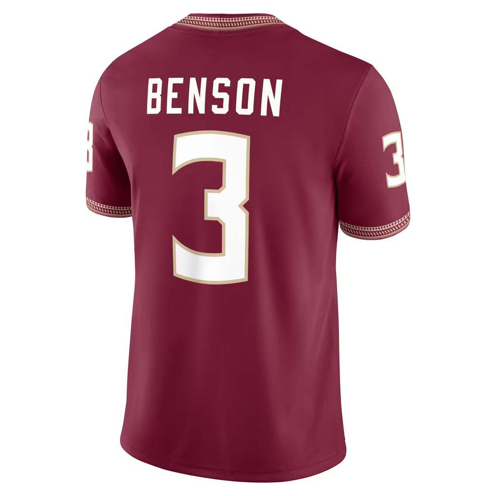 Custom Jameis Winston Florida State Seminoles Garnet Limited Football Jersey -All Stitched