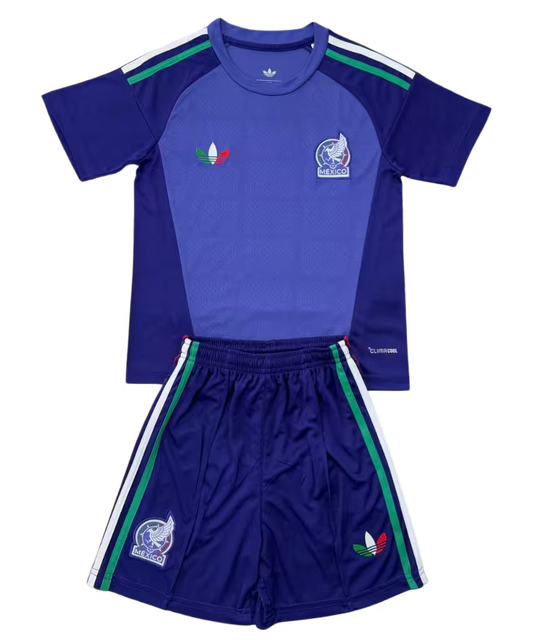 Mexican 26 Away Purple Goalkeeper Jersey & Shorts Set - Custom Name & Number