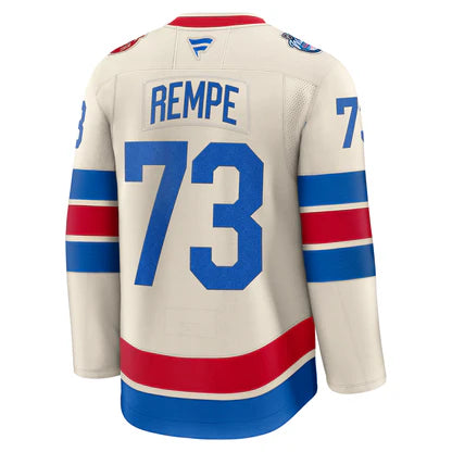 Custom 2026 Ranger Winter Classic Beige Premium All Stitched Hockey Jersey