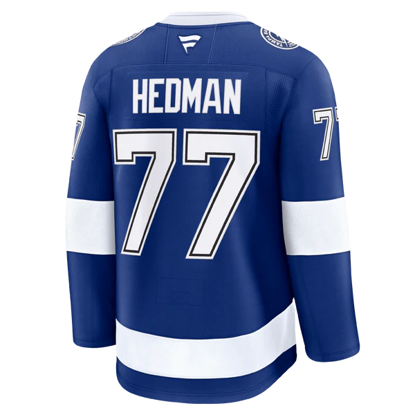 Custom 2026 Lightning Home Blue Premium All Stitched Hockey Jersey