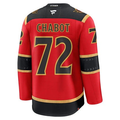 Custom 2026 Home Black Alternate Red Premium All Stitched Hockey Jersey